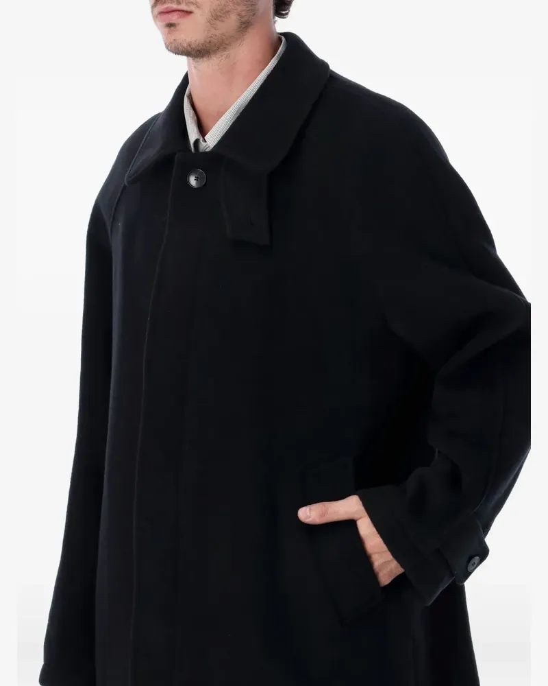 Mfpen button-fastening coat - Schwarz Schwarz