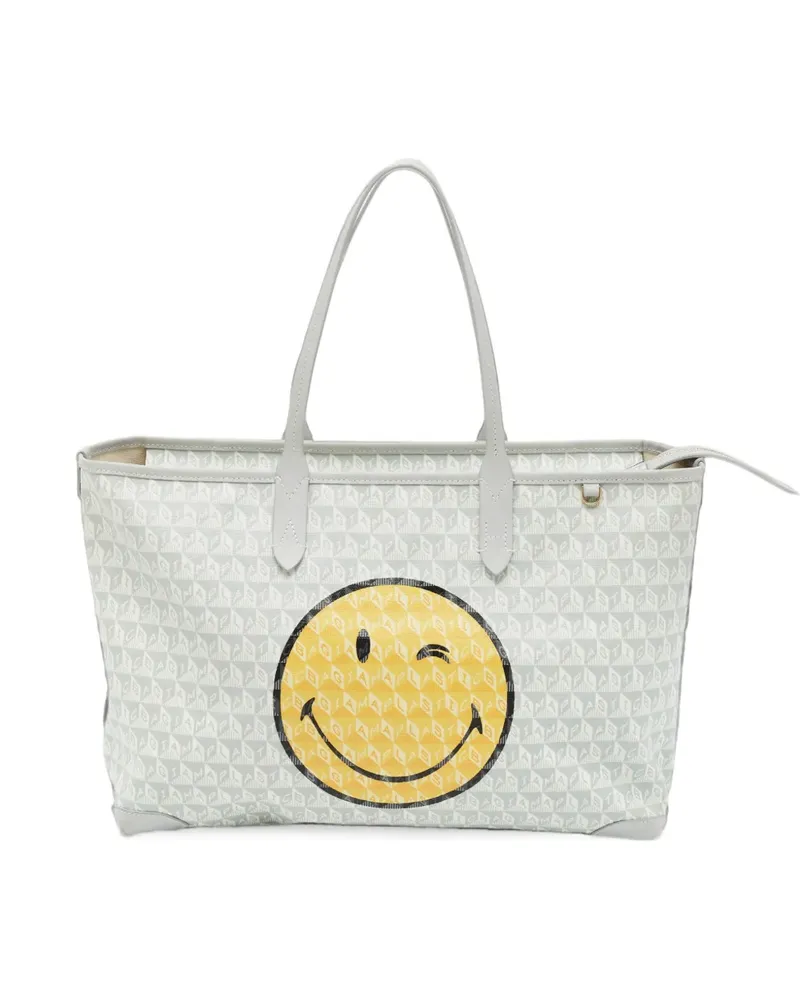 Anya Hindmarch Wink I Am A Plastic Tote Bag - Grau Grau