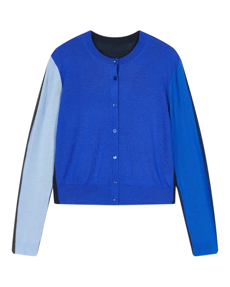 JNBY Cardigan in Colour-Block-Optik - Blau Blau
