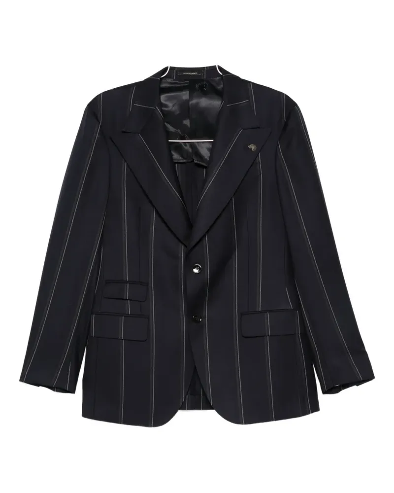 Gabriele Pasini Einreihiger Anzug mit Nadelstreifen - Blau Blau