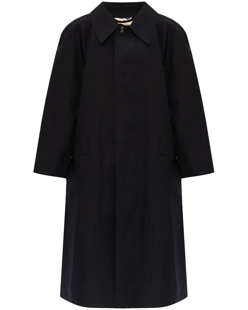 Marni Einreihiger Mantel - Schwarz Schwarz