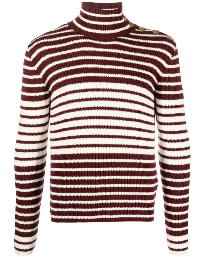 Valentino Garavani Gestreifter Pullover - Weiß Weiß