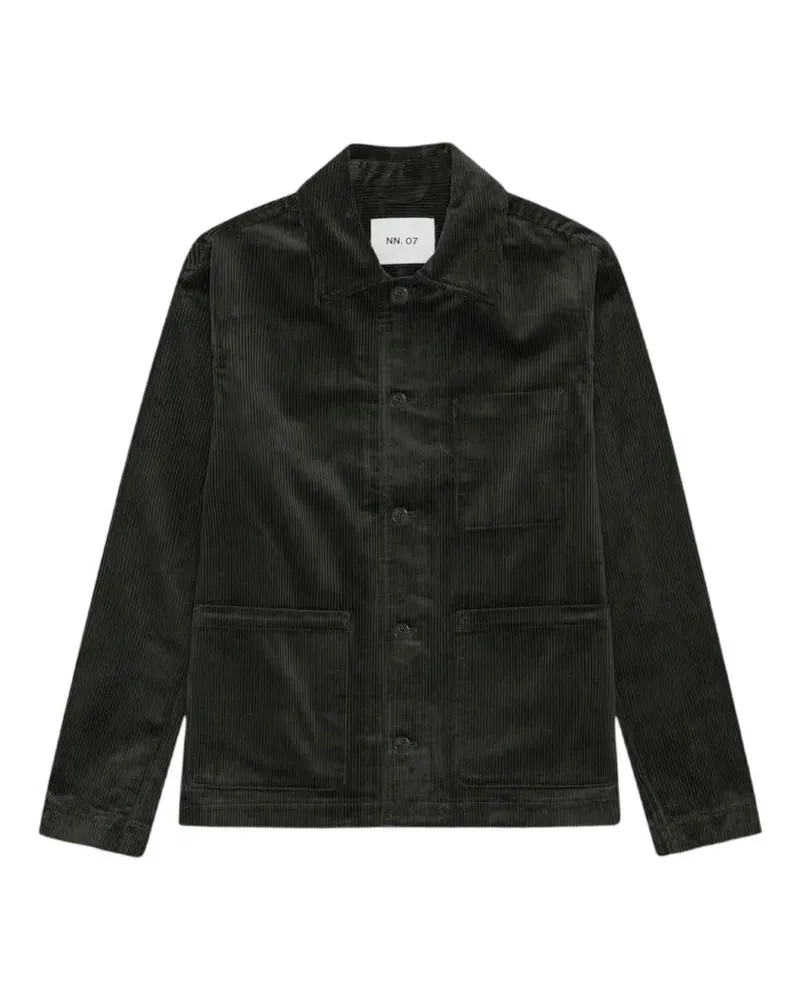 NN 07 Morgan Jacke mit aufgesetzten Taschen - Grün Grün