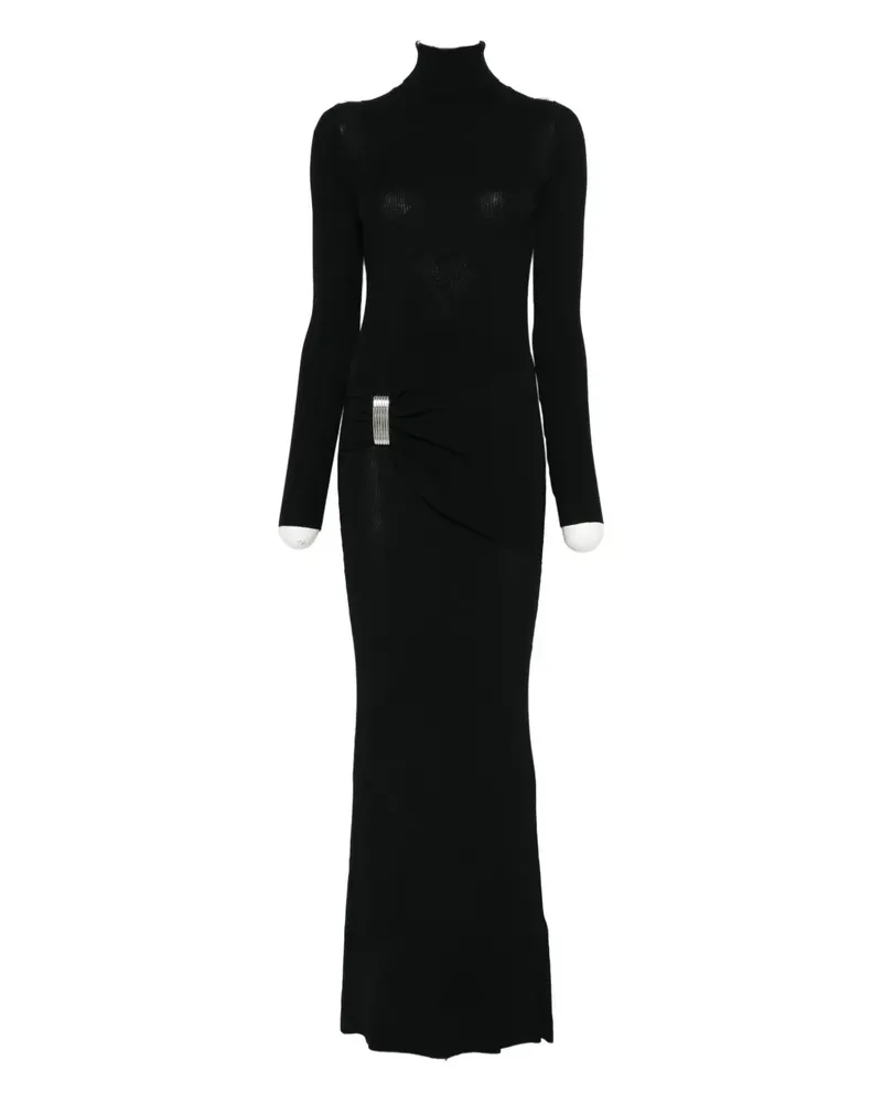 Brandon Maxwell Lainey draped maxi dress - Schwarz Schwarz
