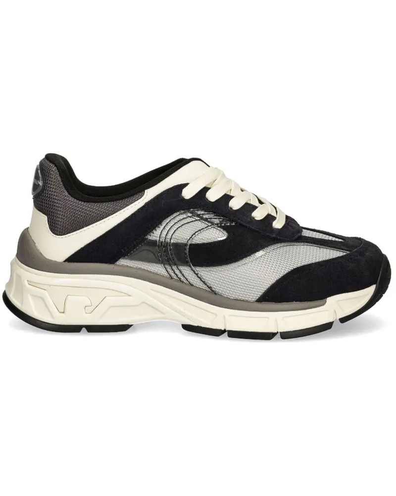 Emporio Armani Sneakers mit Einsätzen - Schwarz Schwarz