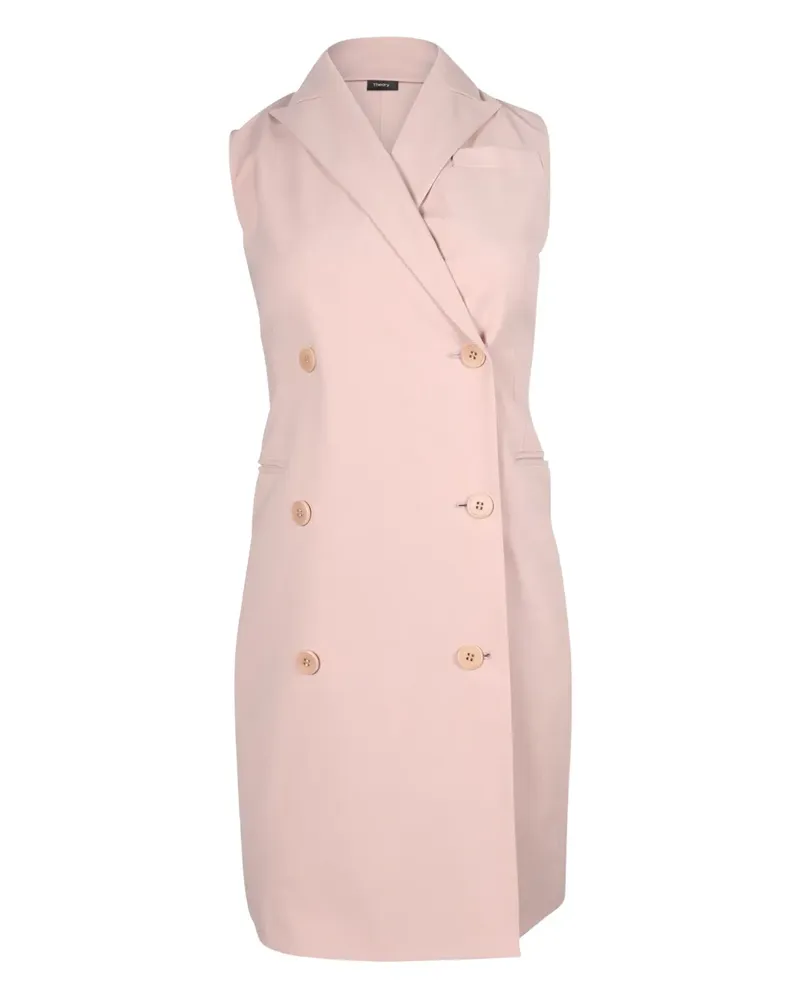 Theory double-breasted sleeveless dress - Rosa Rosa