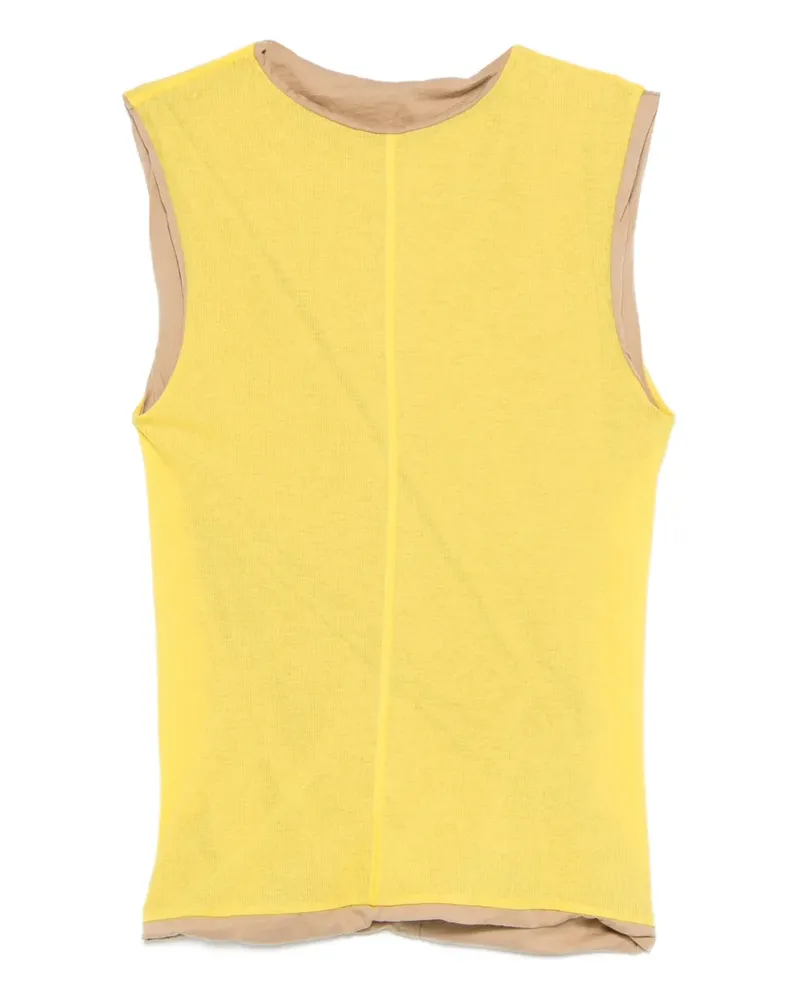 SPORTMAX contrast trim top - Gelb Gelb