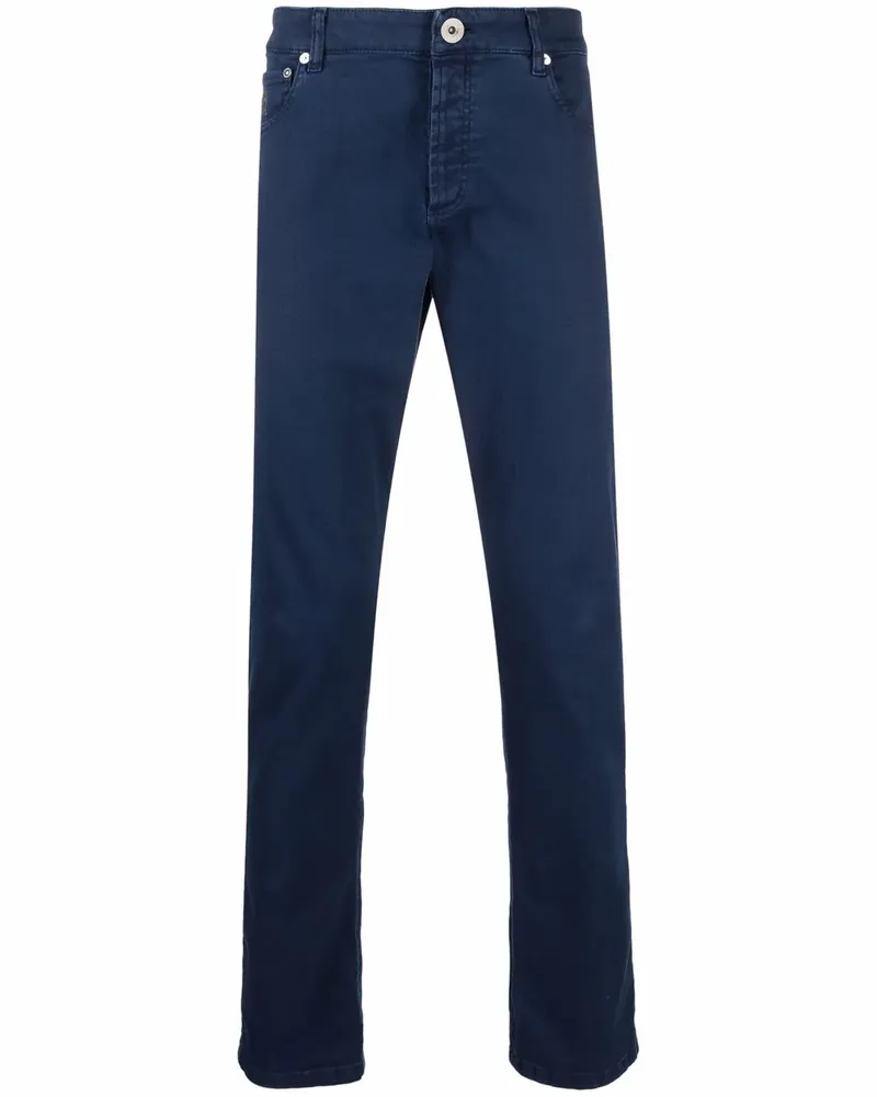 Brunello Cucinelli Klassische Straight-Leg-Jeans - Blau Blau