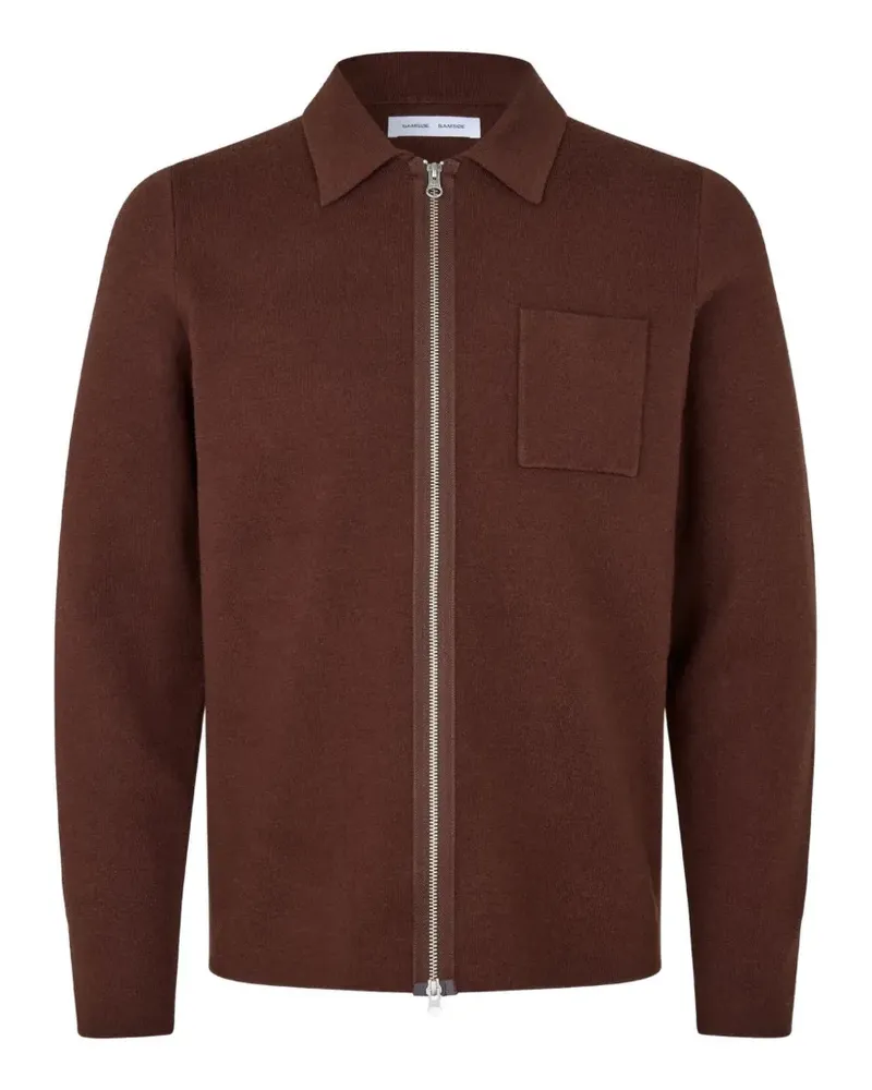 Samsøe & Samsøe Guna Pullover mit Reißverschluss - Braun Braun