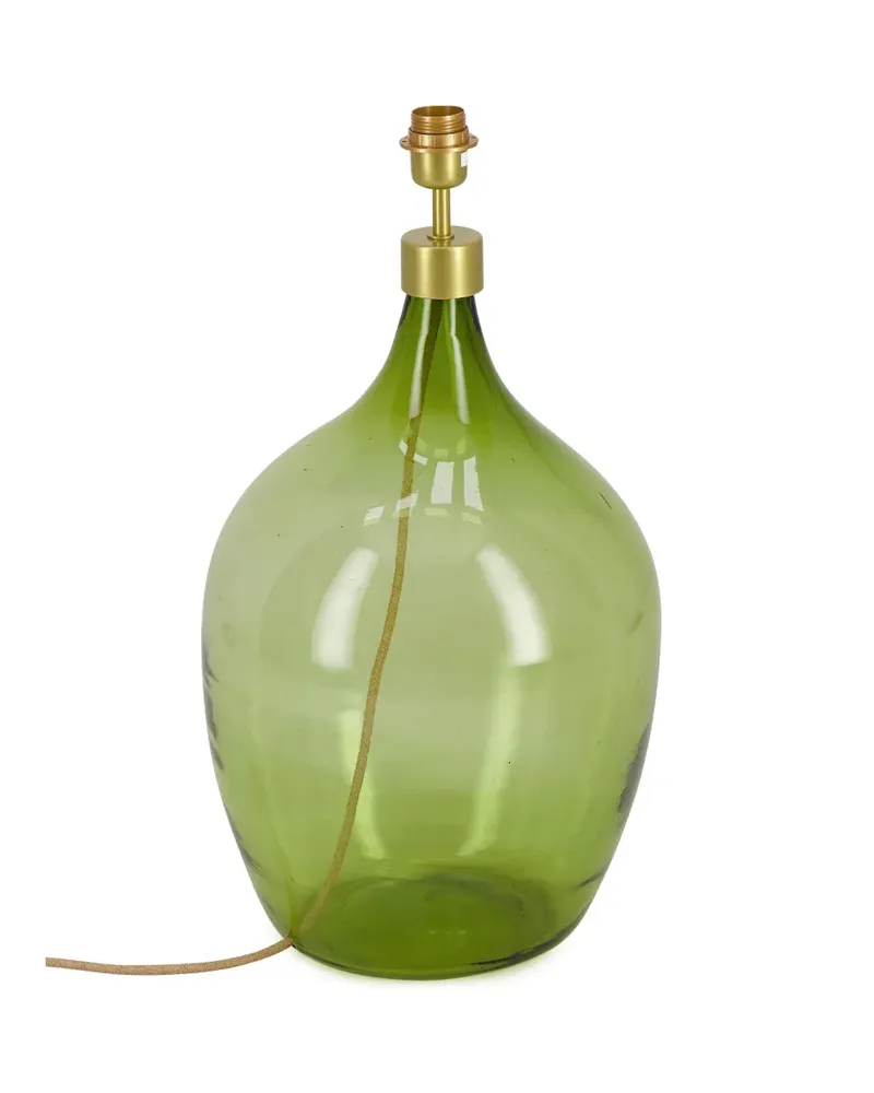 PAULA Lampenfassung aus Glas - Grün Grün