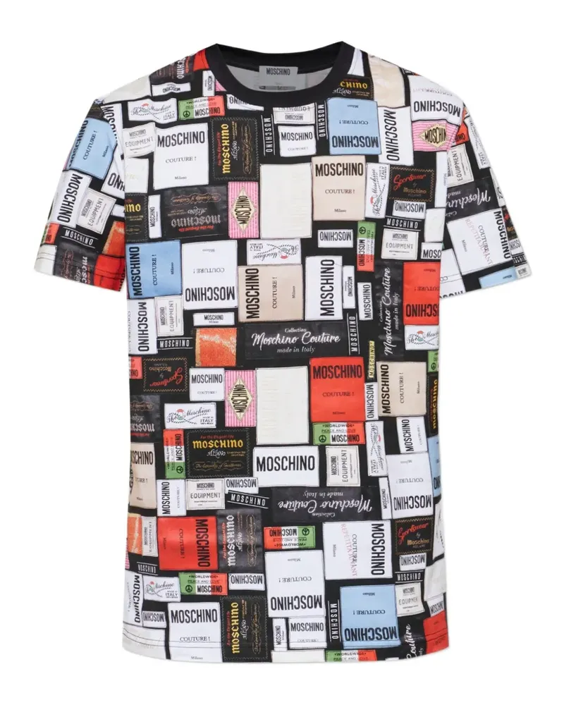 Moschino logo-print T-shirt - Weiß Weiß