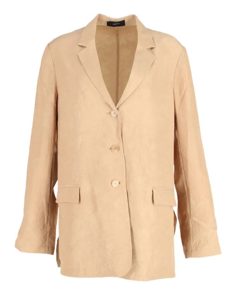 Joseph Jace crinkled single-breasted blazer - Nude Nude