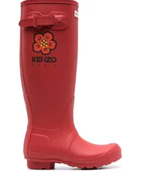 Kenzo x Hunter Wellington Gummistiefel Rot