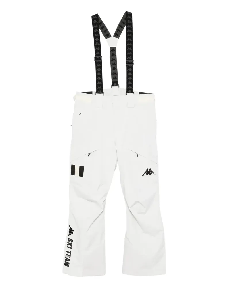 Kappa 622C Premium Skihose mit Logo-Patch - Weiß Weiß