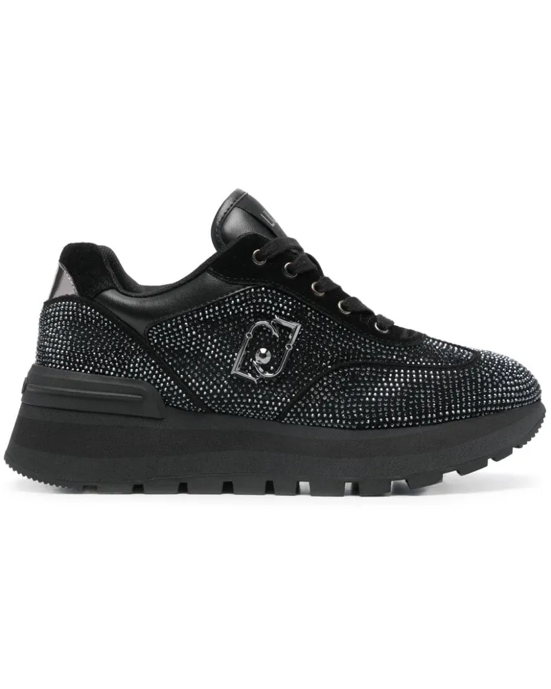 Liu Jo Sneakers mit Strassverzierung - Schwarz Schwarz