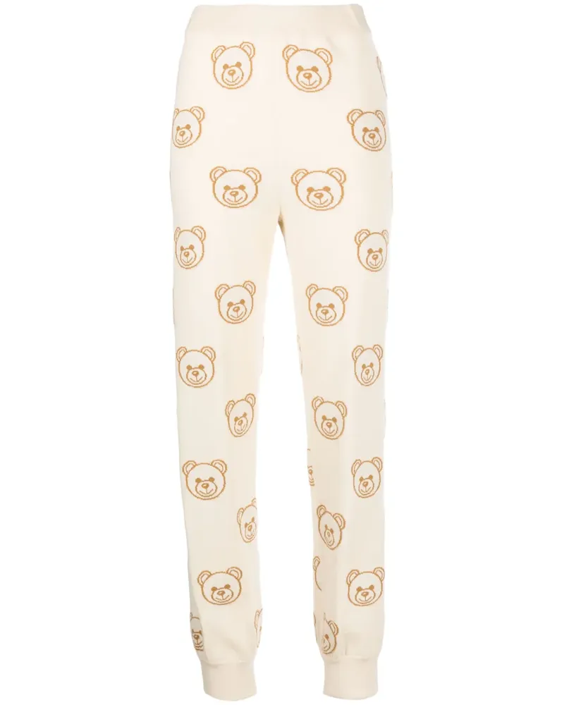 Moschino Jogginghose mit Teddybärenmotiv - Nude Nude