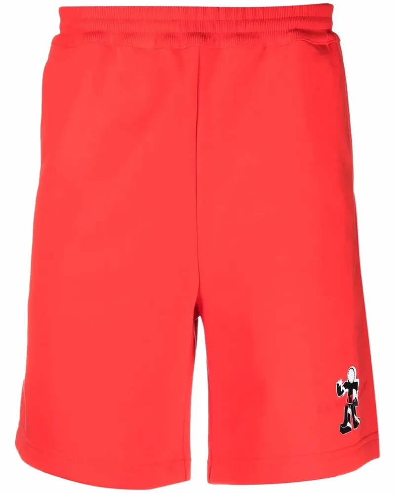 Helmut Lang Shorts mit Figure-Logo - Rot Rot