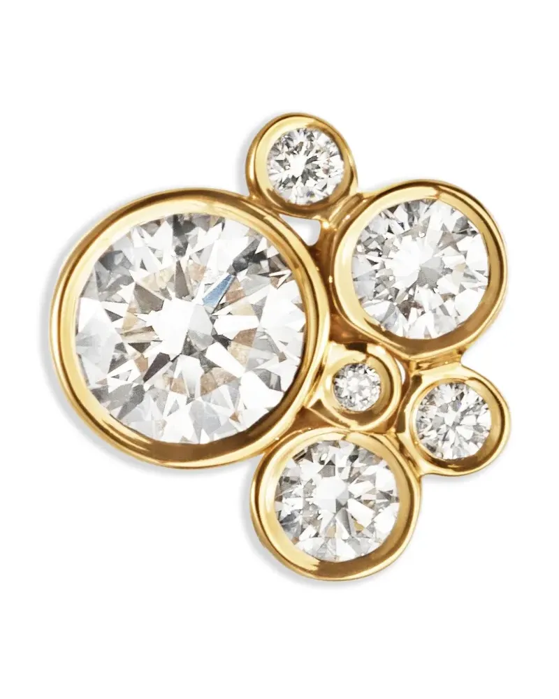 Sophie Bille Brahe 18kt Bisou Gelbgoldohrring mit Diamant Gelb