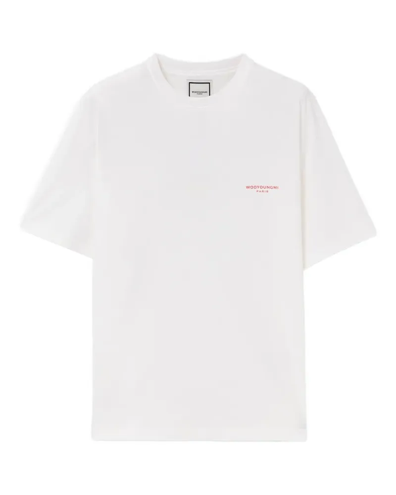 Wooyoungmi Oversized-T-Shirt mit Logo - Weiß Weiß