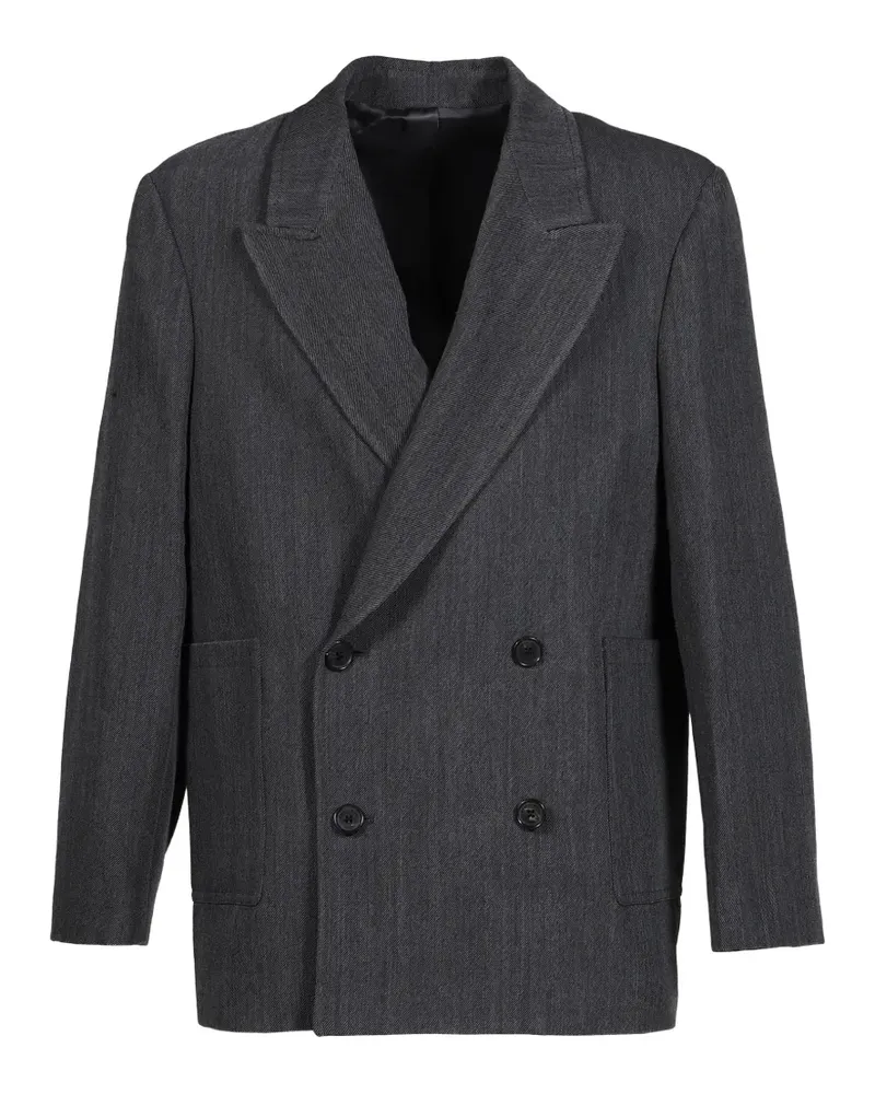 CMMN SWDN Enea double-breasted wool blazer - Grau Grau