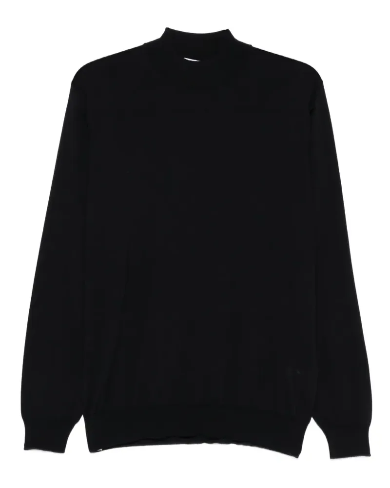 LARDINI Pullover mit Stehkragen - Blau Blau
