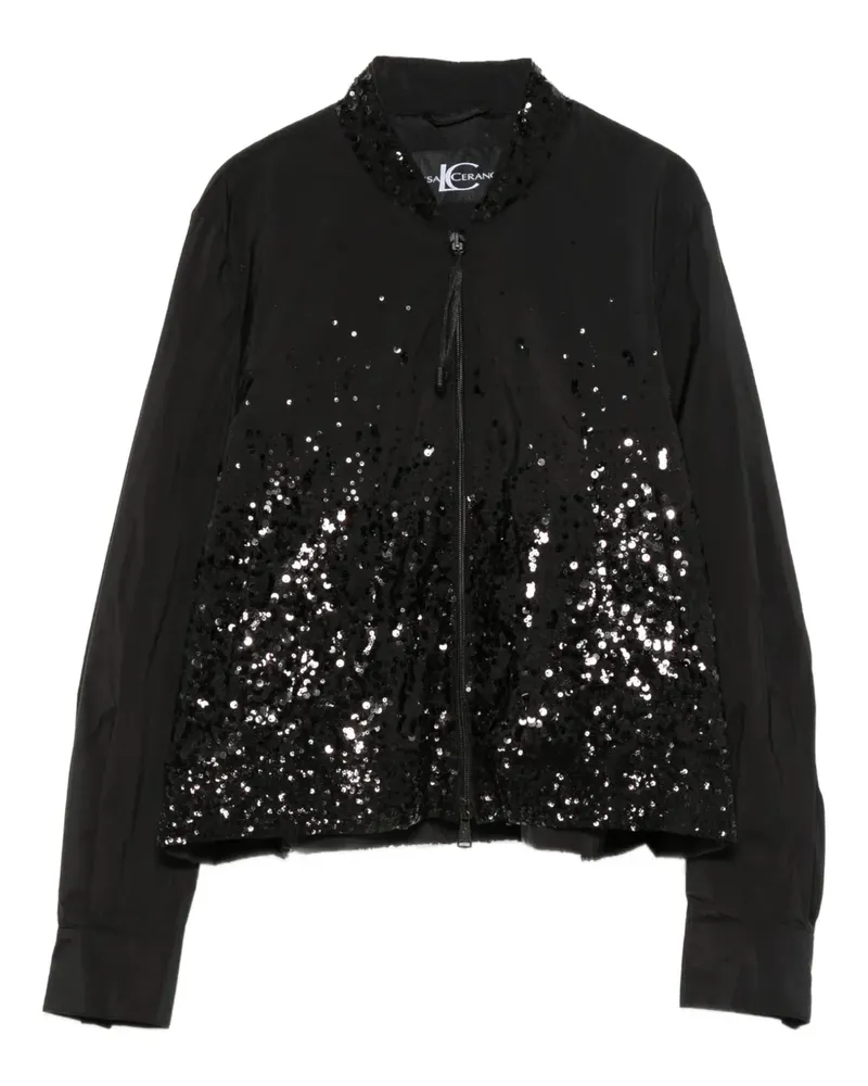 Luisa Cerano Jacke mit Pailletten - Schwarz Schwarz