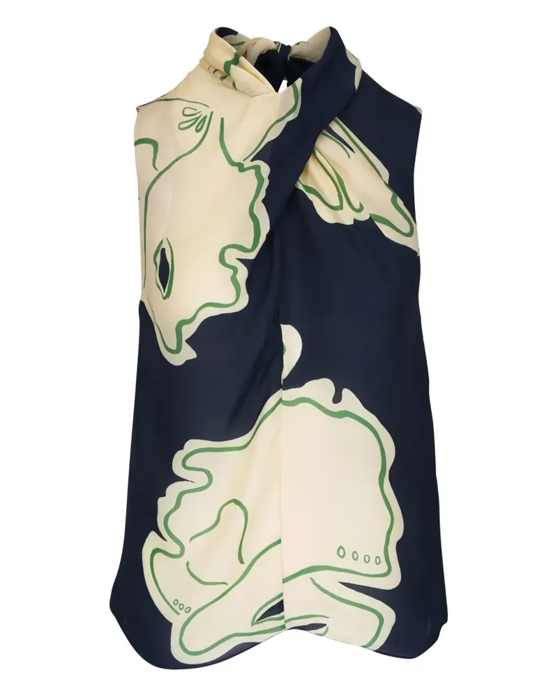 Johanna Ortiz Bluse aus Seide - Blau Blau