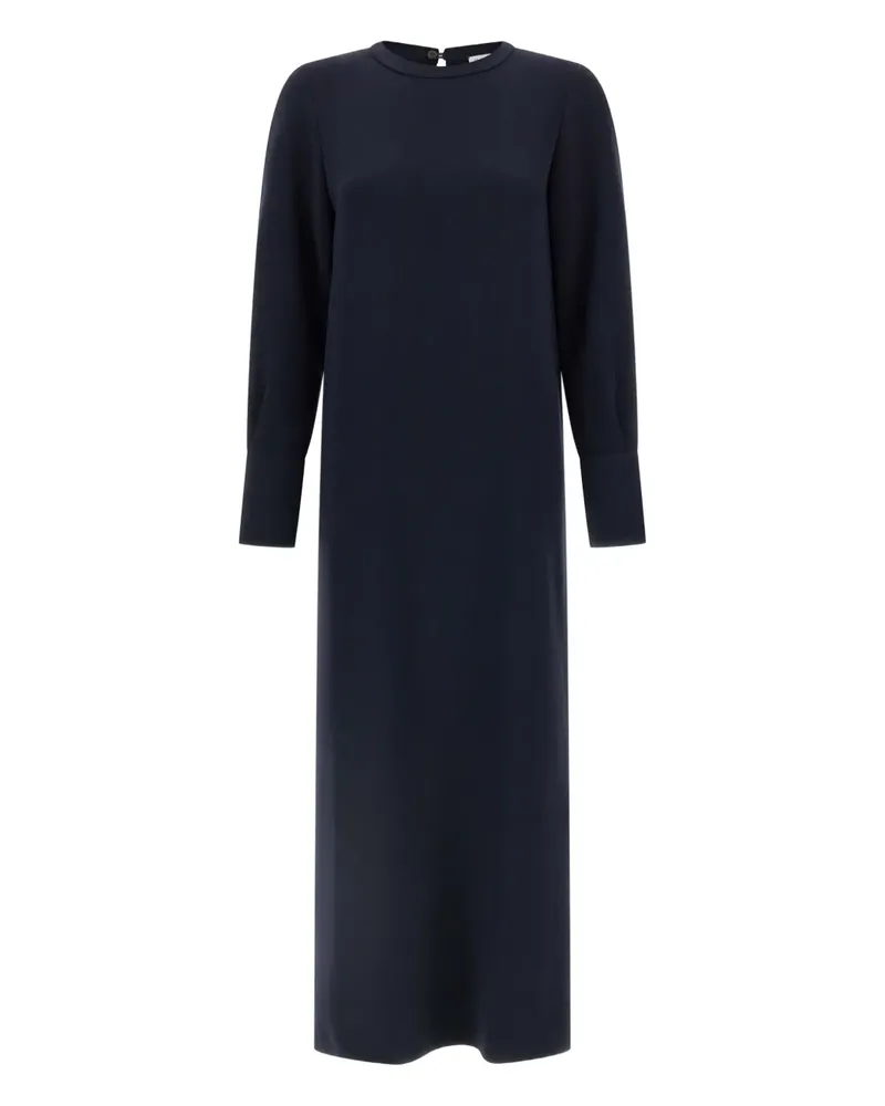 Alberto Biani Langärmeliges Maxikleid - Blau Blau