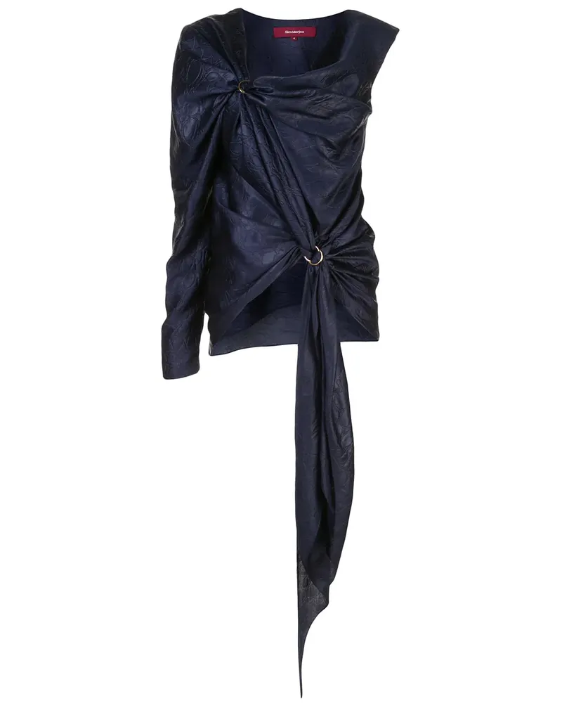Sies Marjan Nezha' Satin-Top - Blau Blau