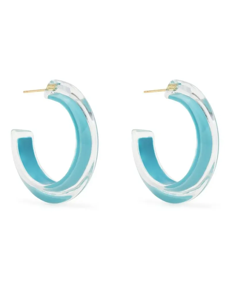 Alison Lou Kleine Jelly Creolen - Blau Blau