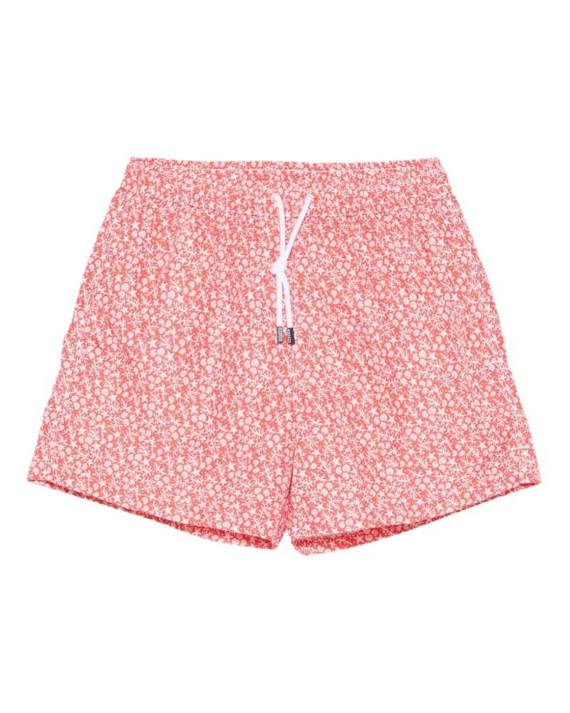 Fedeli Madeira printed swim shorts - Orange Orange