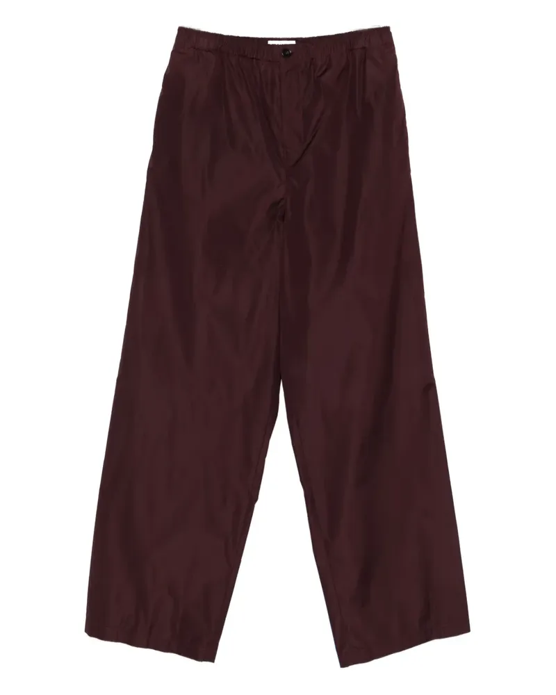 Jil Sander Hose aus Taft - Rot Rot