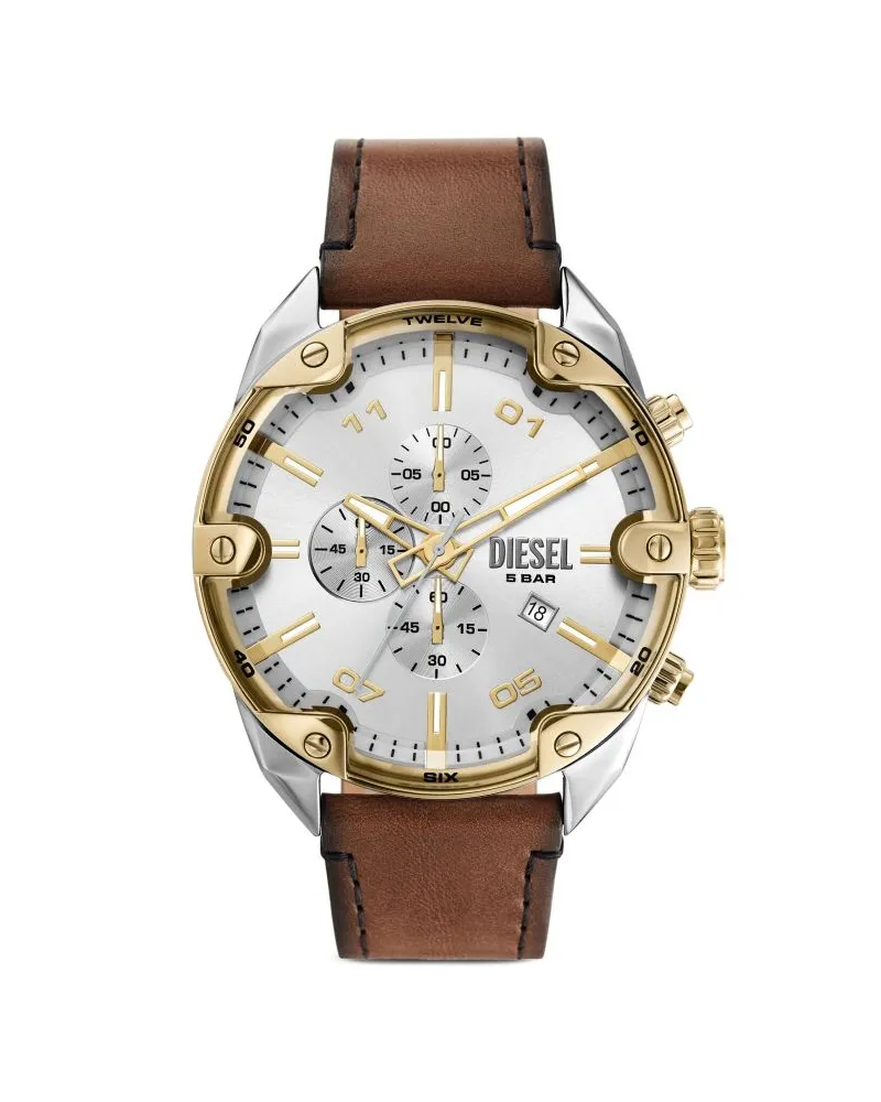 Diesel Spiked Armbanduhr 49mm - Silber Silber