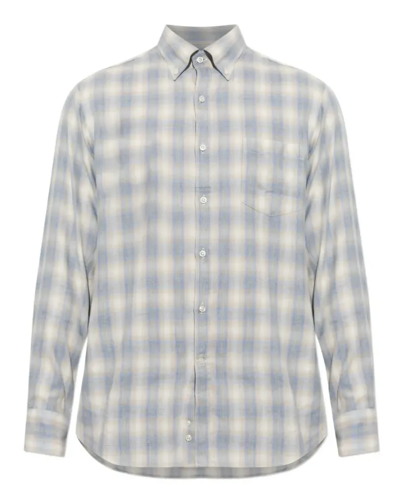 Paul & Shark check-pattern button-down shirt - Nude Nude