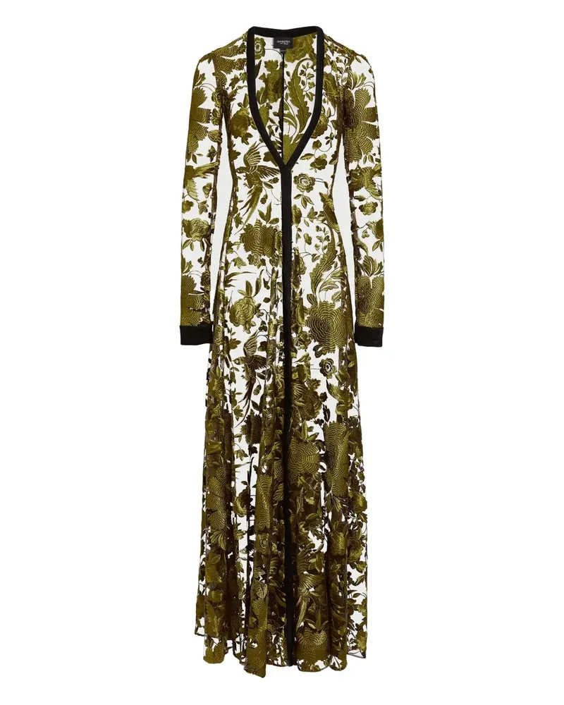 Giambattista Valli Kleid mit Stickerei - Grün Grün