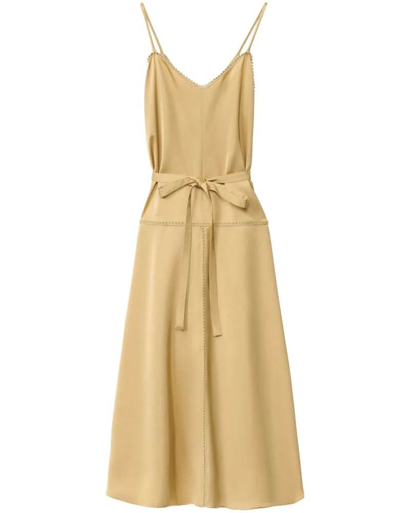 Fabiana Filippi Spaghettikleid aus Satin - Gelb Gelb