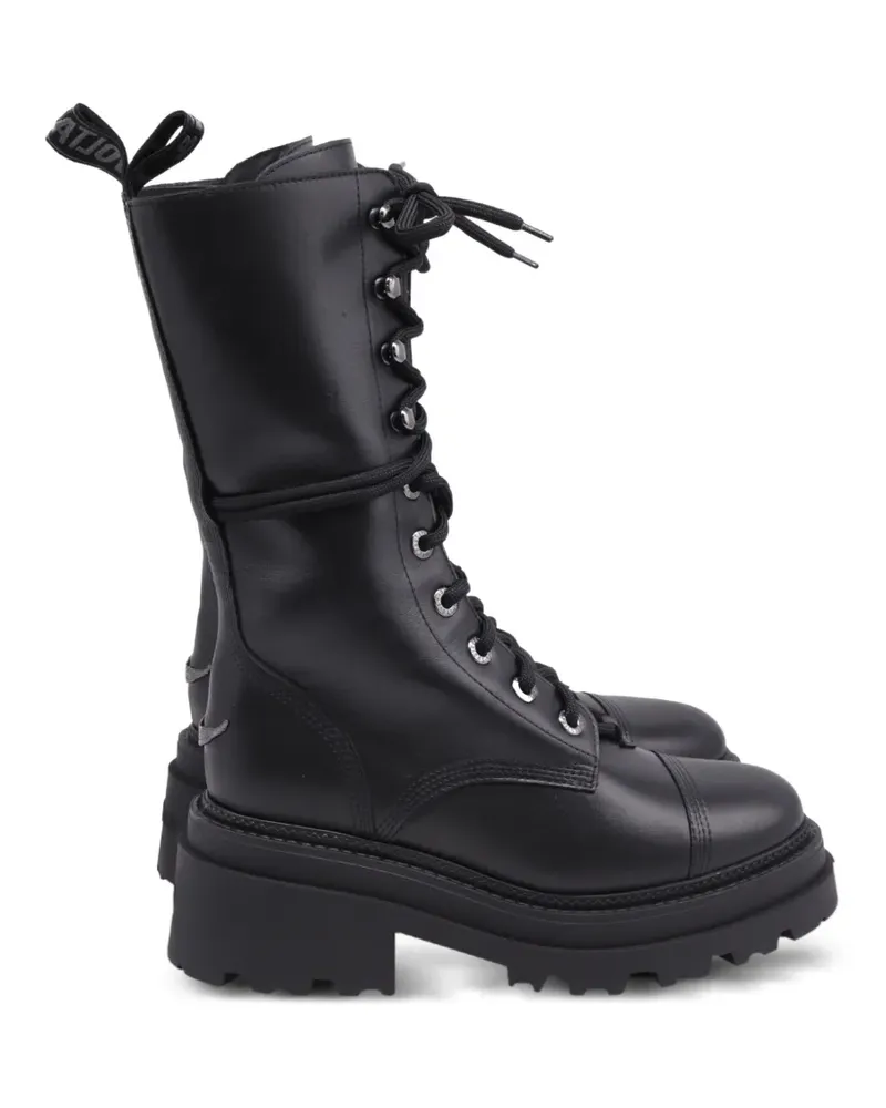 Zadig & Voltaire Ride high-top leather boots - Schwarz Schwarz