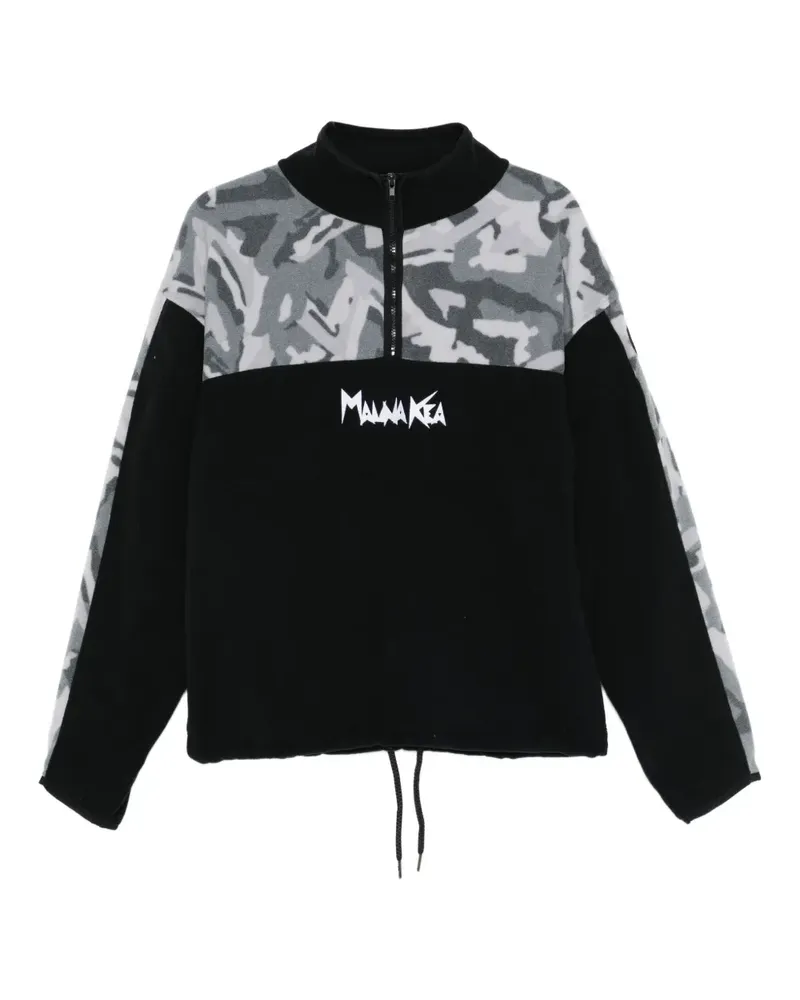 MAUNA KEA Reißverschluss-Sweatshirt mit Camouflagemuster - Schwarz Schwarz