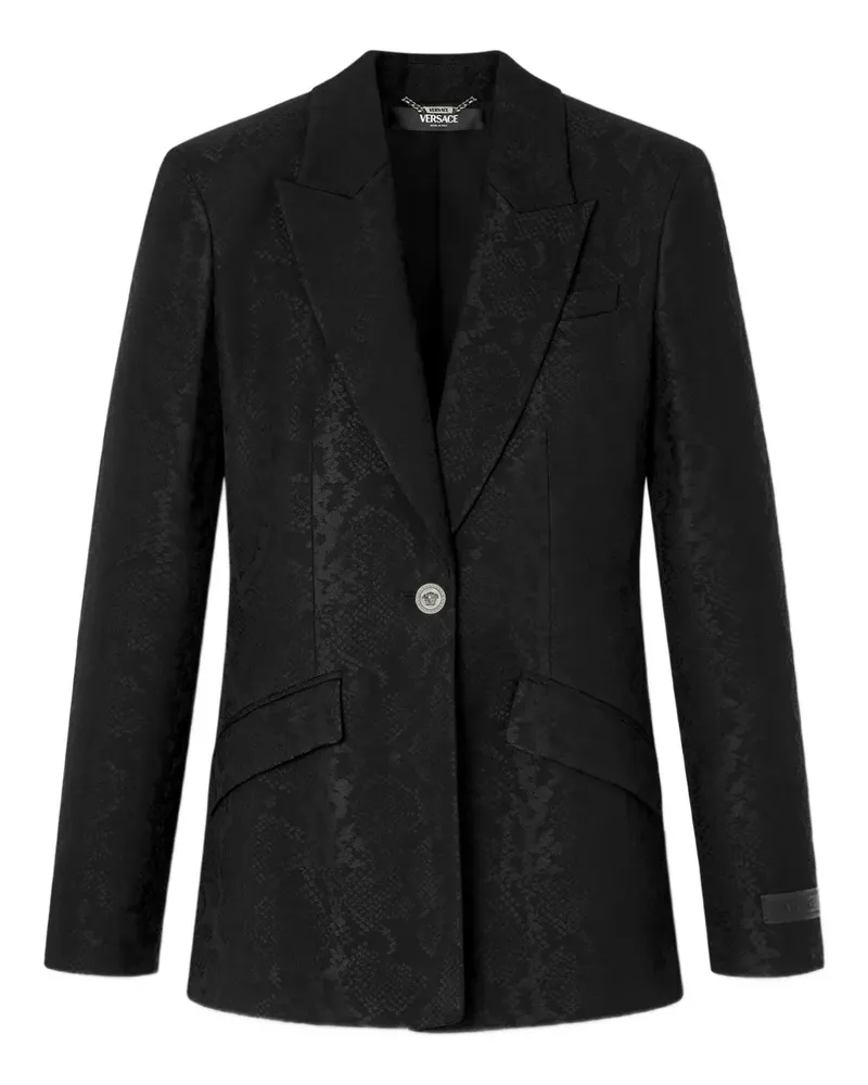 Versace Sakko aus Wollgemisch - Schwarz Schwarz