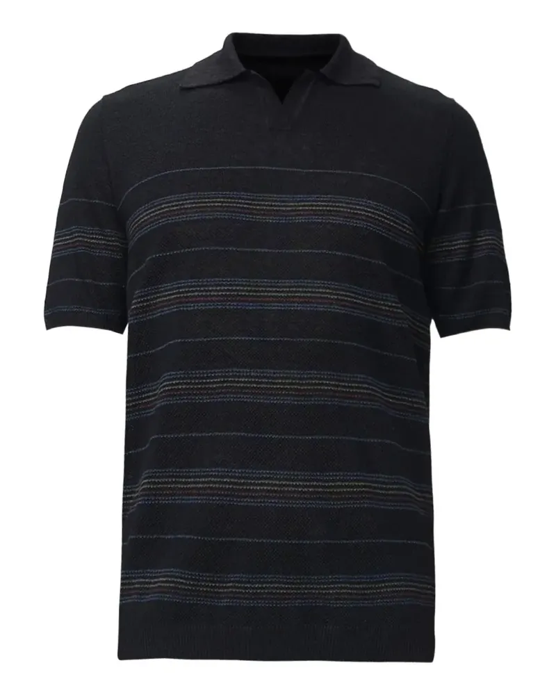 Roberto Collina striped linen T-shirt - Schwarz Schwarz