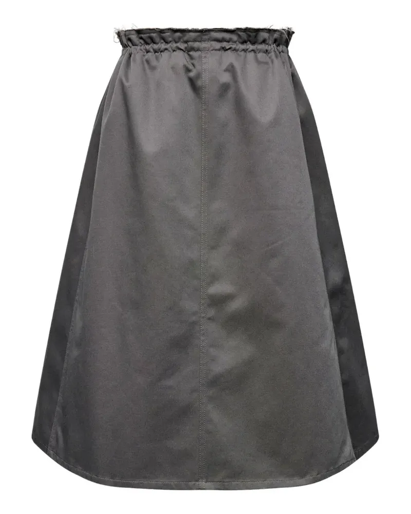 Maison Margiela Midirock mit Rüschendetail - Grau Grau