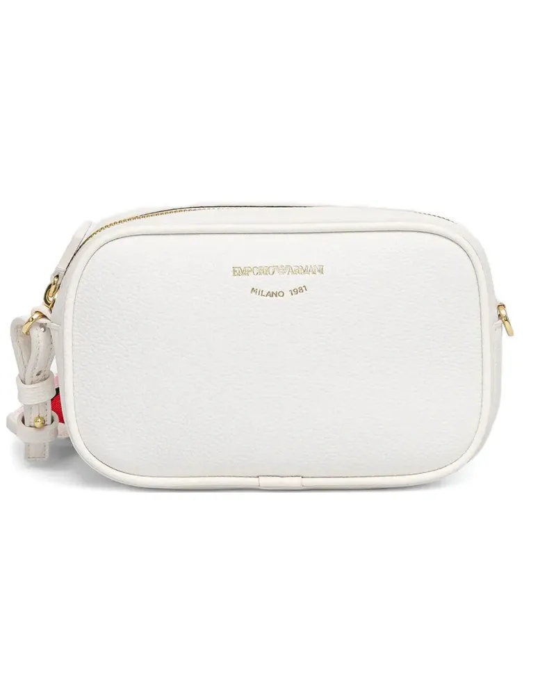 Emporio Armani Umhängetasche mit Logo-Print - Weiß Weiß