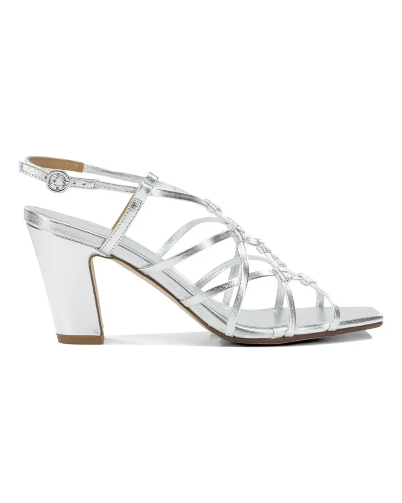 aeyde Acacia Sandalen mit laminiertem Finish - Silber Silber
