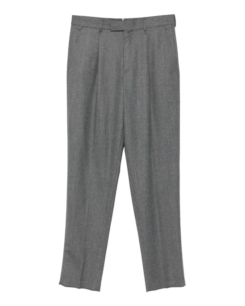 Ermenegildo Zegna Straight-Leg-Hose mit Falten - Grau Grau