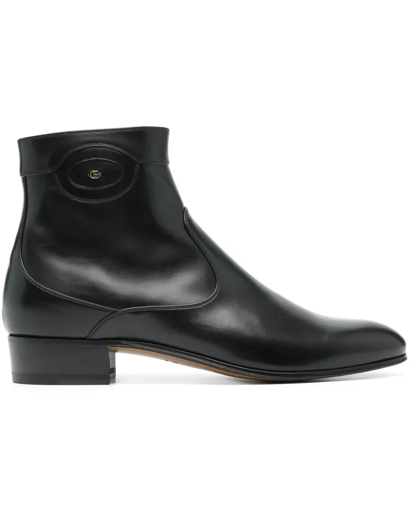 Gucci Stiefel mit GG - Schwarz Schwarz