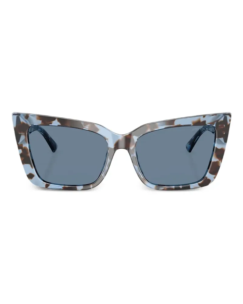 Jimmy Choo Sonnenbrille mit Cat-Eye-Gestell - Blau Blau