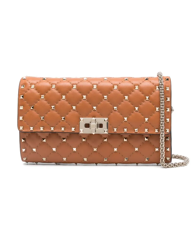 Valentino Garavani Ruckstud Clutch - Braun Braun