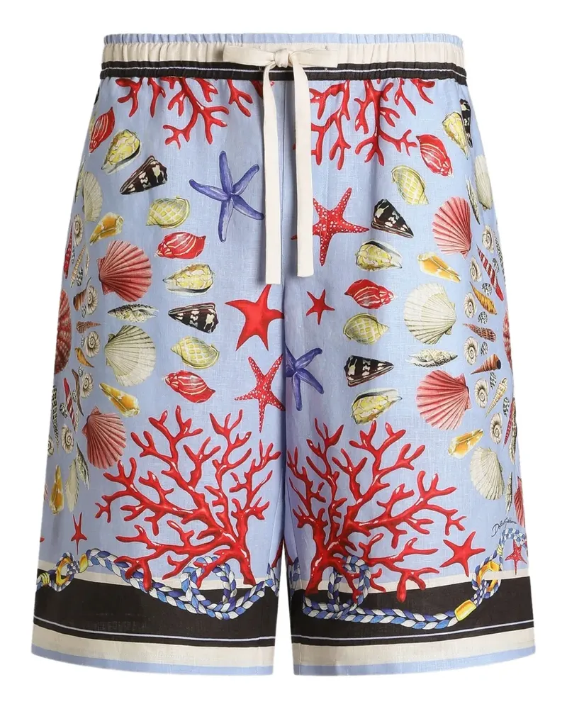 Dolce & Gabbana Shorts aus Leinen - Blau Blau