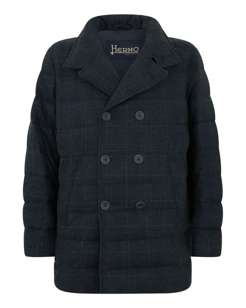 Herno double-breasted padded jacket - Schwarz Schwarz