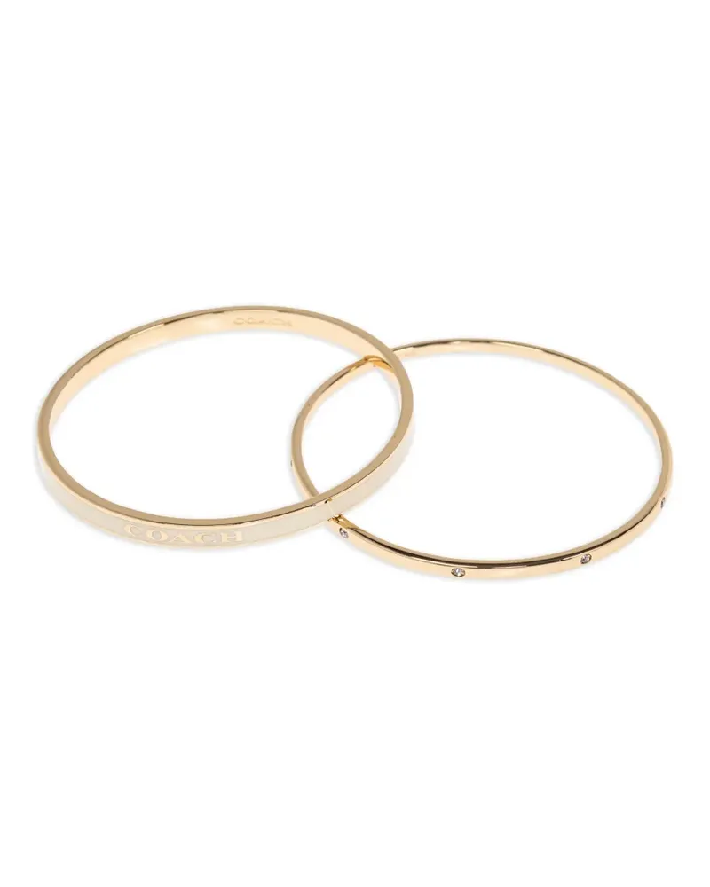 Coach Armbänder mit Kristallen (2er Set) - Gold Gold